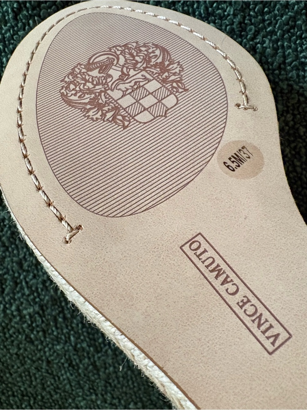 Vince Camuto Gold Ankle-Strap Wedge Sandals - Picture 3 of 4